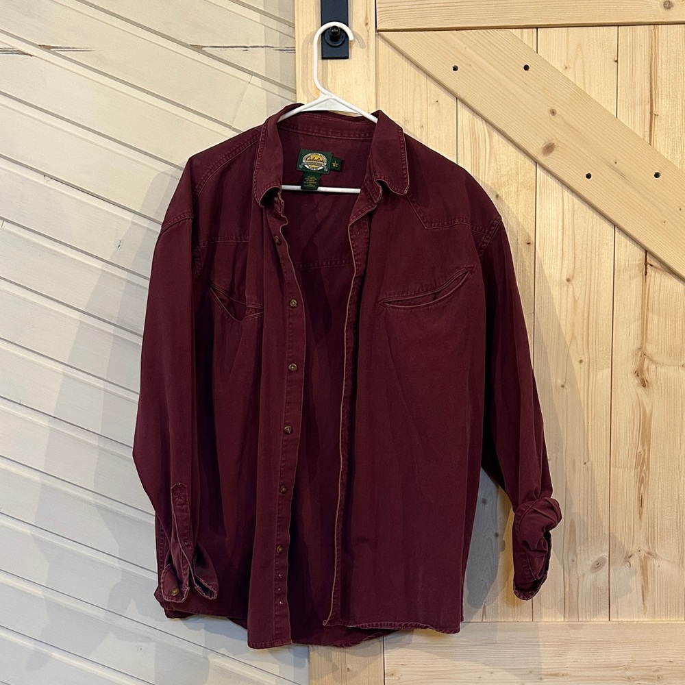 Cabela's Maroon Shirt Jacket
